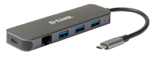 Hub D-Link DUB-2334 USB - Gri