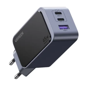 Aksesorë për telefon  Fast Charger UGREEN Nexode S / 65W / 3 Porta / GaN / Version EU - Gri