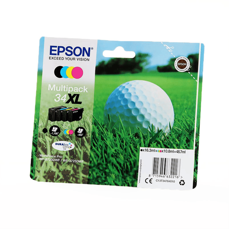 Ink Epson 34XL / Multipack / XL – Zezë/Blu/Rozë/Verdhë