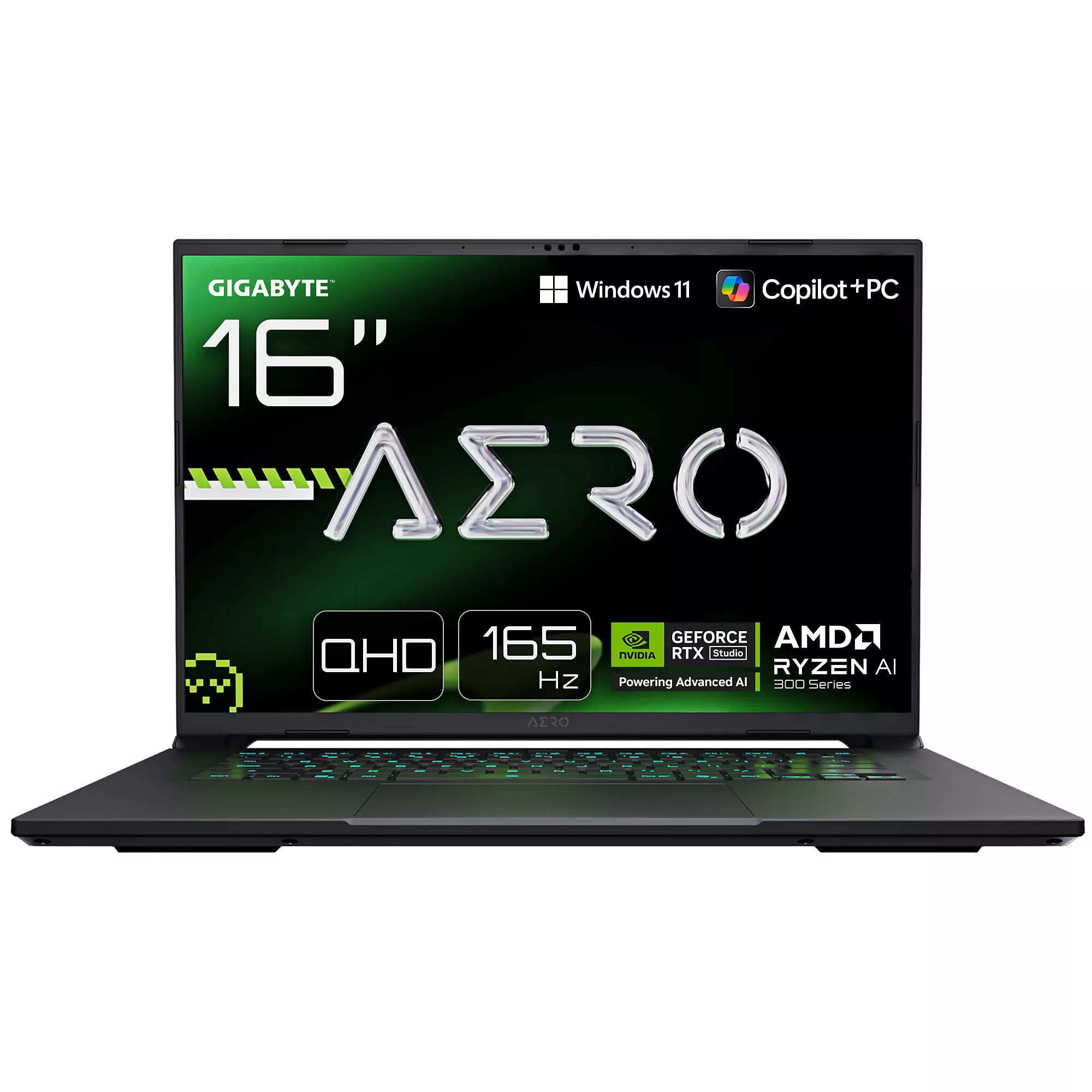 Laptop Gaming Gigabyte Aero X16 / Ryzen AI 7 350 / 16GB DDR5 / 1TB / 16" WQXGA IPS 165Hz / RTX 5070 8GB / DE - Gri