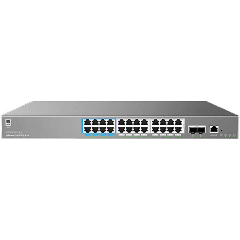 Grandstream GWN7803PH PRO 24-Port Gigabit PoE+ L2++ Managed Switch 2x10G SFP+ Enterprise Switch