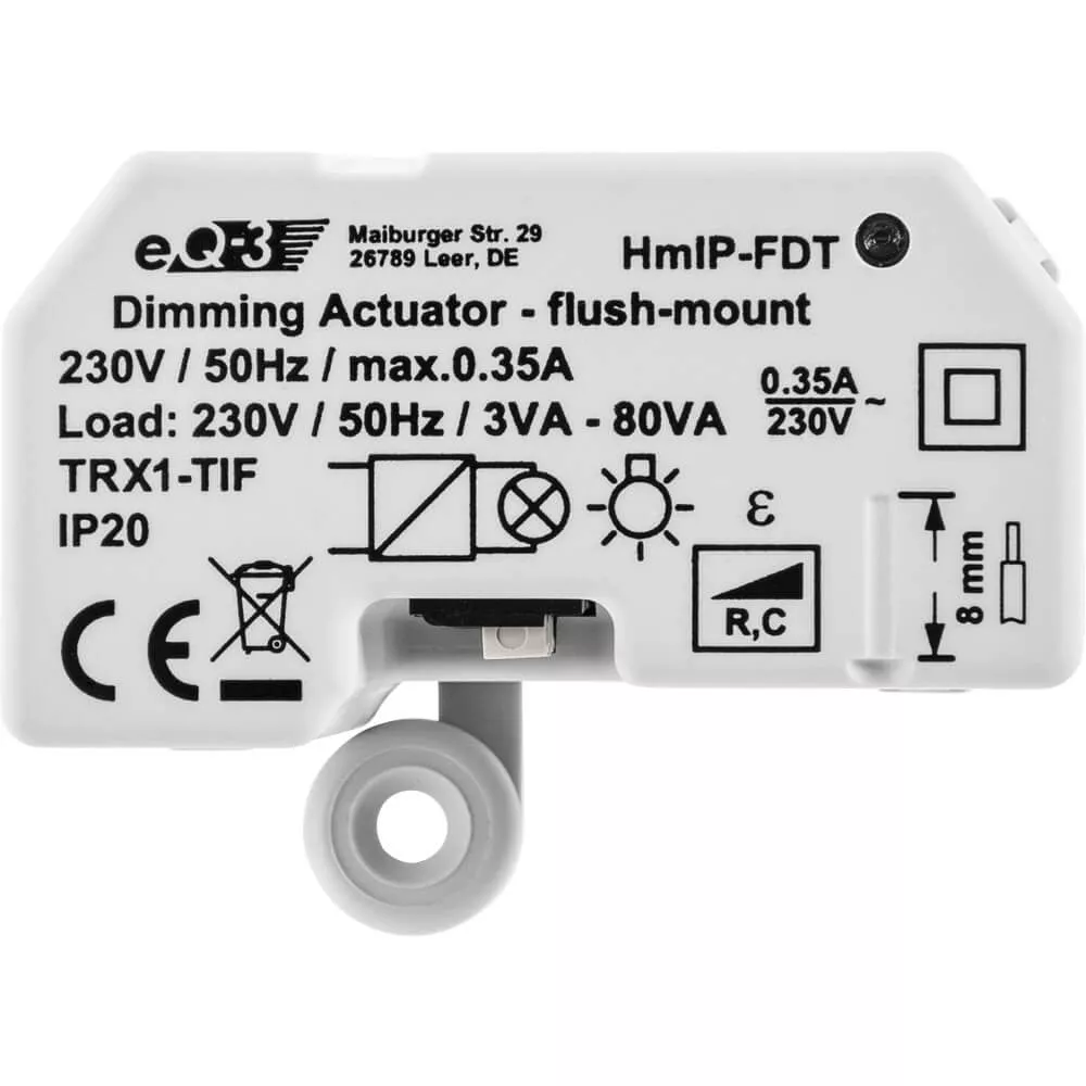 Homematic IP Dimmaktor Unterputz – Phasenabschnitt