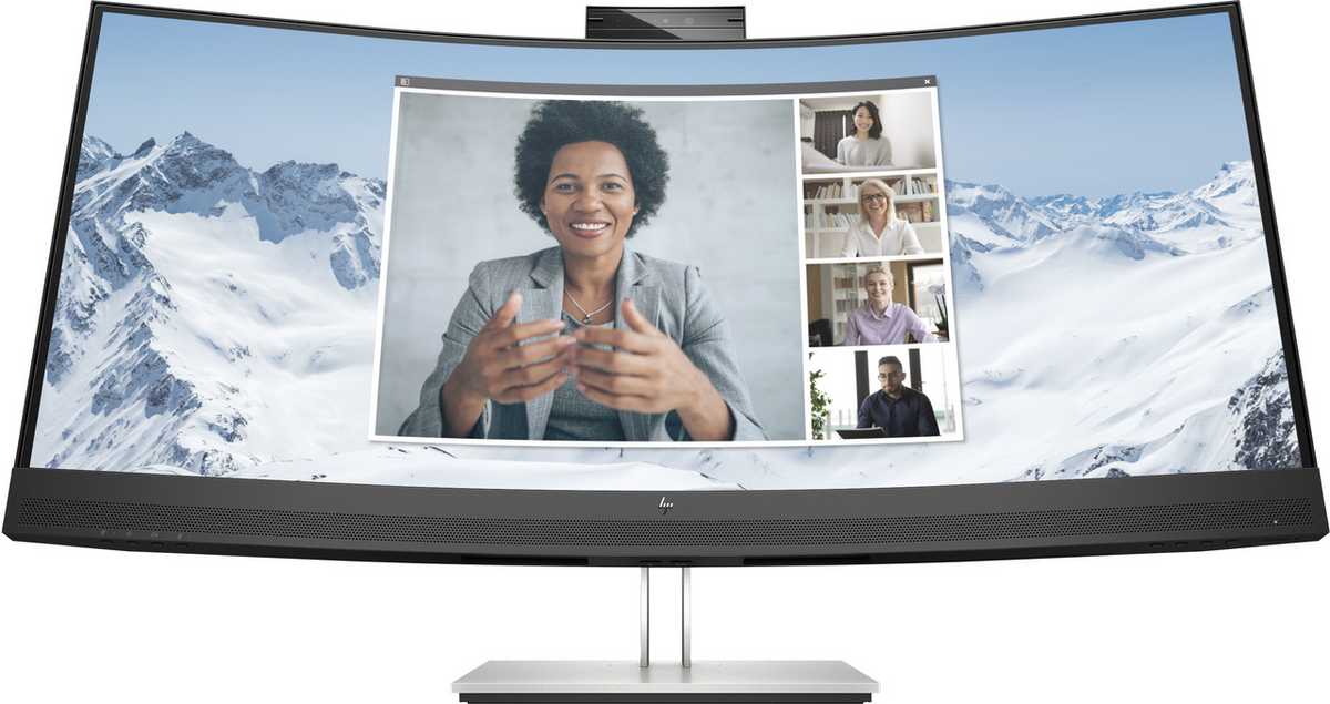 Monitor HP E34m G4 40Z26AA / 34"/ WQHD VA LED / Curved / 75 Hz / 5 ms / DisplayPort + HDMI + USB-C + USB-A - Silver