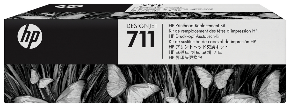 Koka për Printer Printhead HP 711 / C1Q10A – Zezë, Blu, Rozë, Verdhë (Multipack)