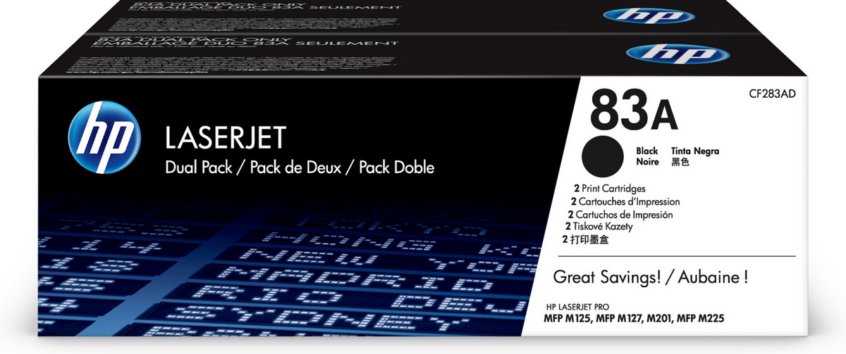 Toner HP 83A / CF283AD / Double Pack – Zezë