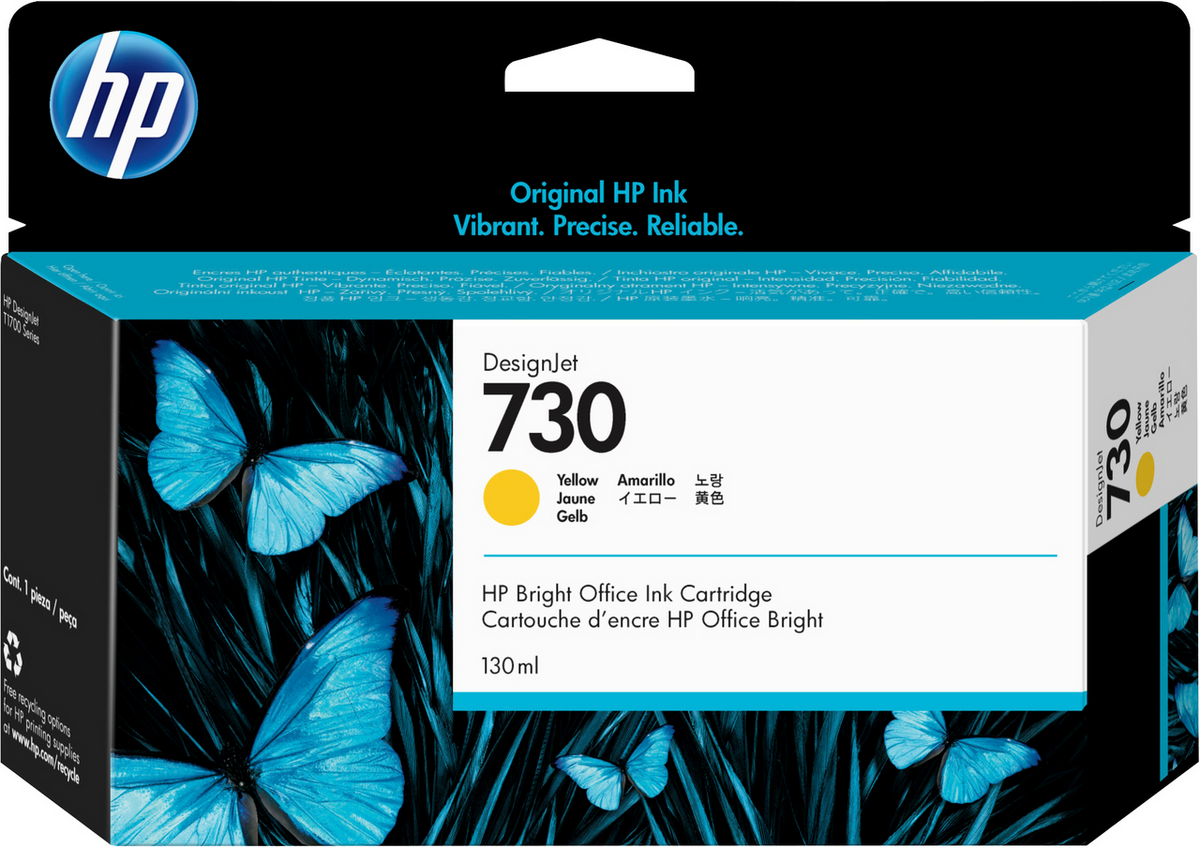 Ink HP 730 / P2V64A – Verdhë