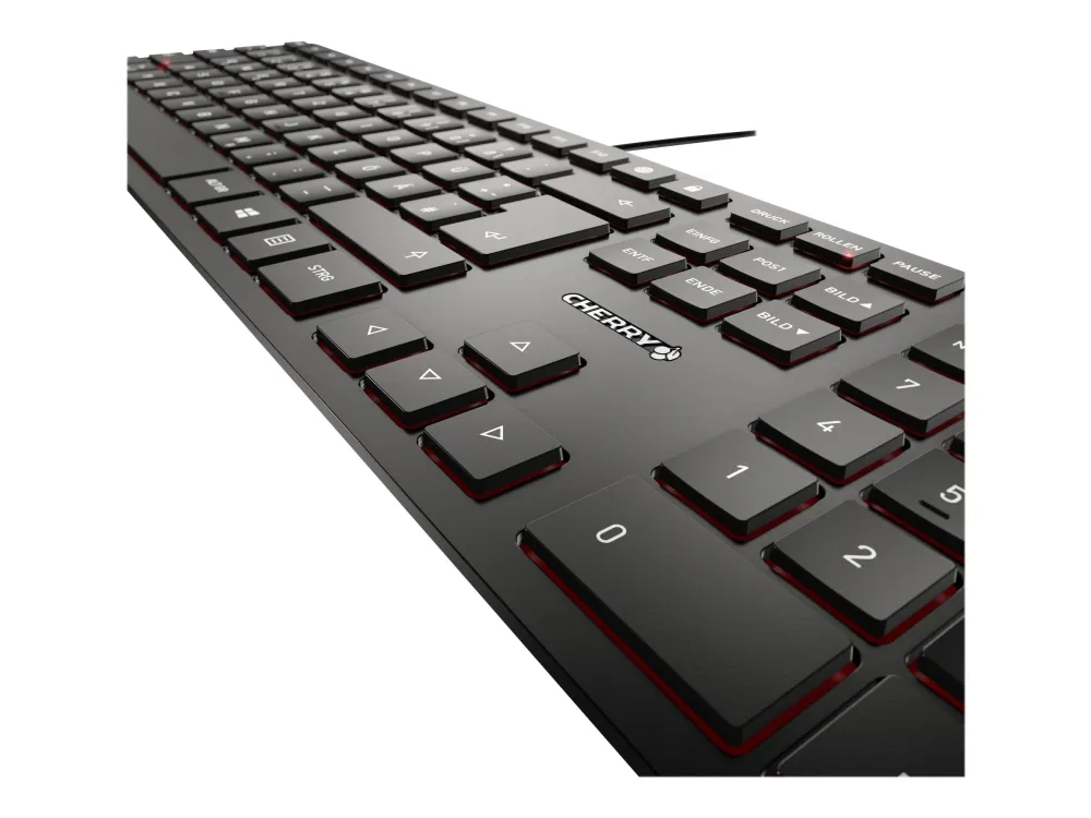 Tastierë me kabllo Cherry KC 6000 Slim / US English Layout- Zezë - Figura 3