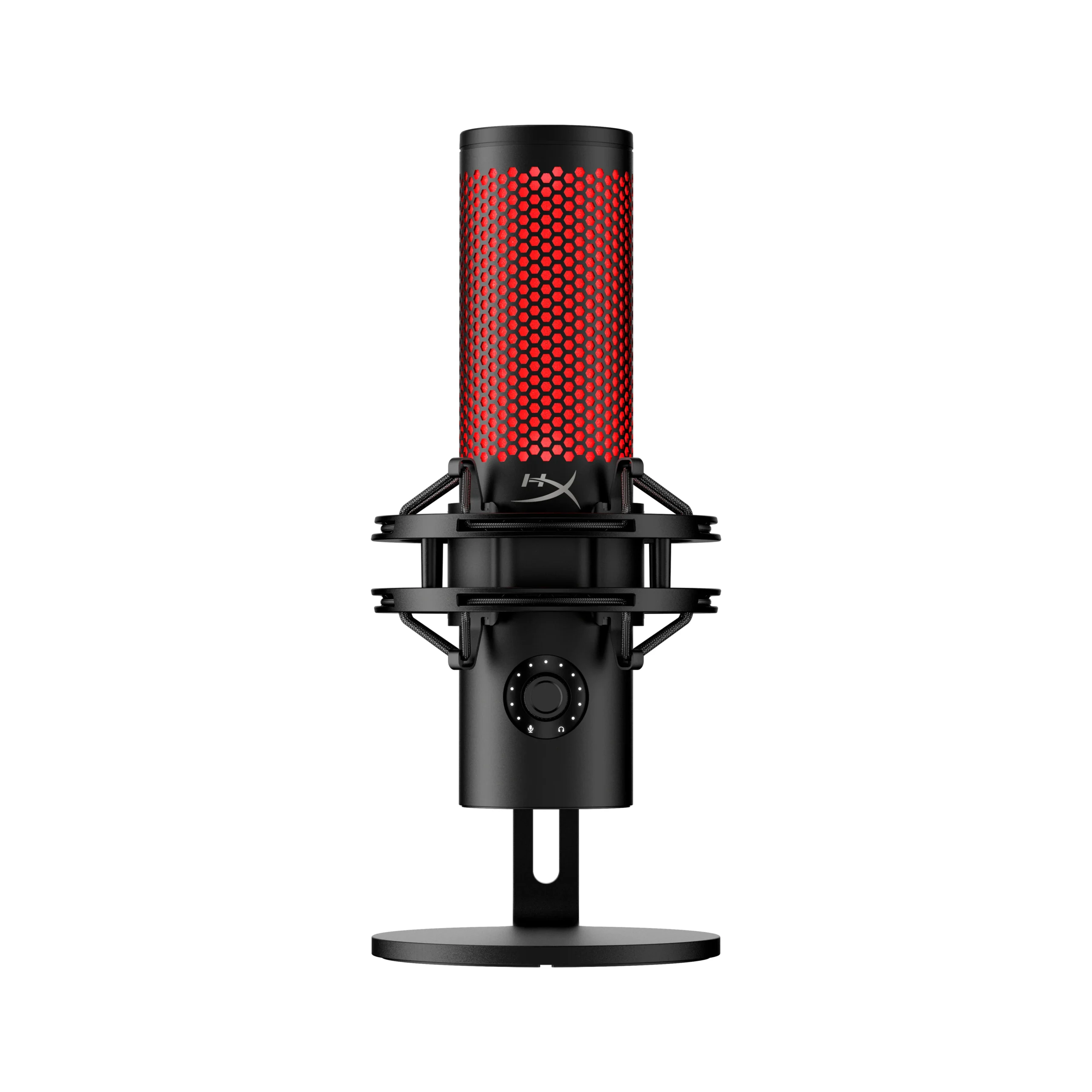 Mikrofon HyperX QuadCast 2 / 20Hz - 20kHz / -7.5dB / USB-C/3.5mm - Zezë / Kuqe