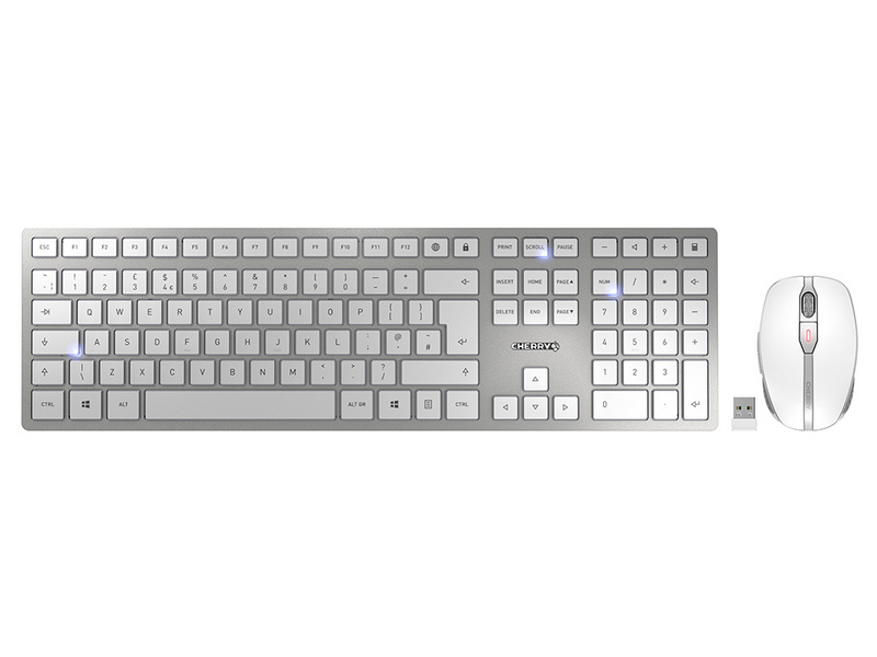 Combo (Tastierë & Maus) CHERRY DW 9100 SLIM – Bardhë / Hiri