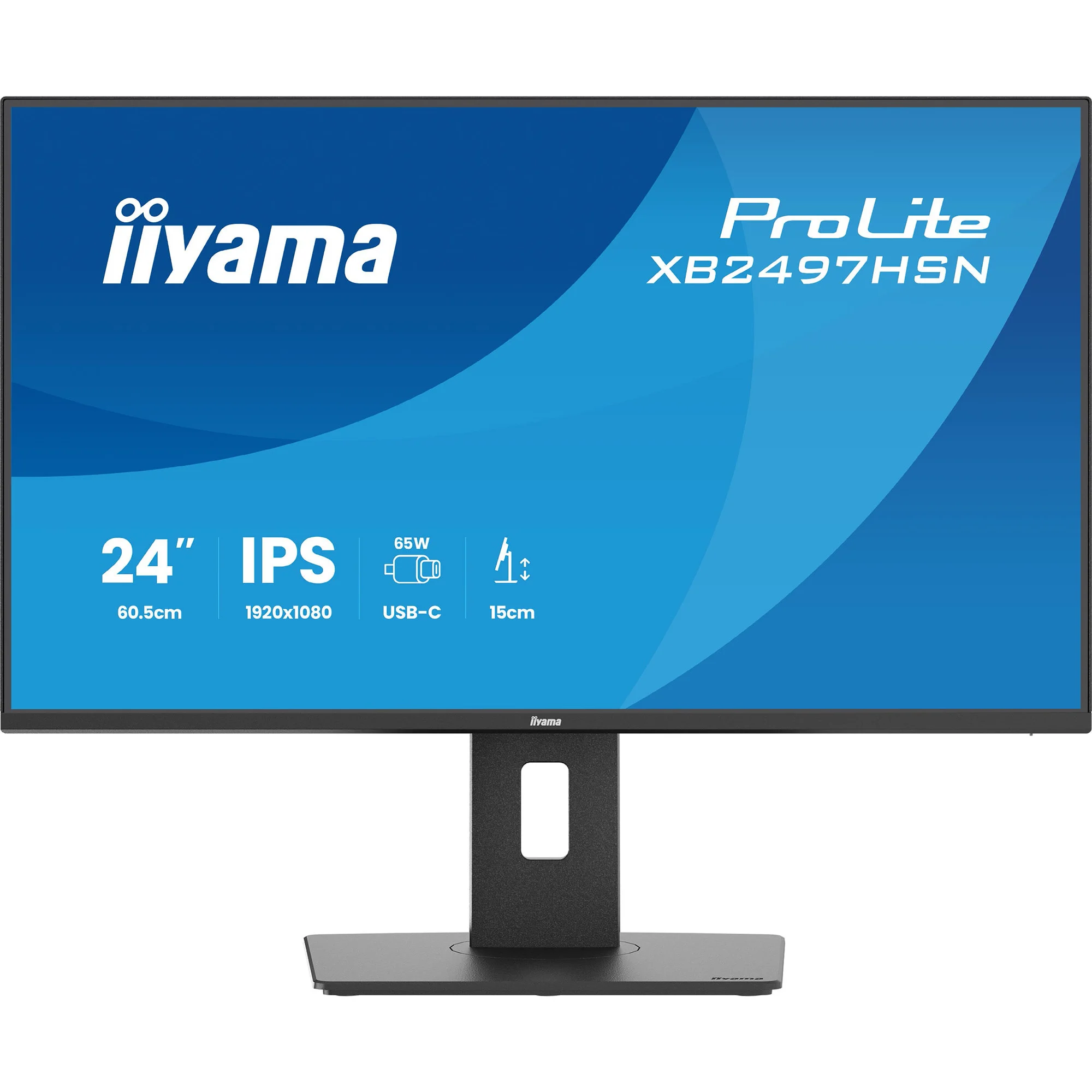 Monitor IIYAMA XB2497HSN-B1 / 23.8"/ Full HD IPS LED / 100Hz / 1ms / HDMI+USB-C+DP - Zezë - Figura 2
