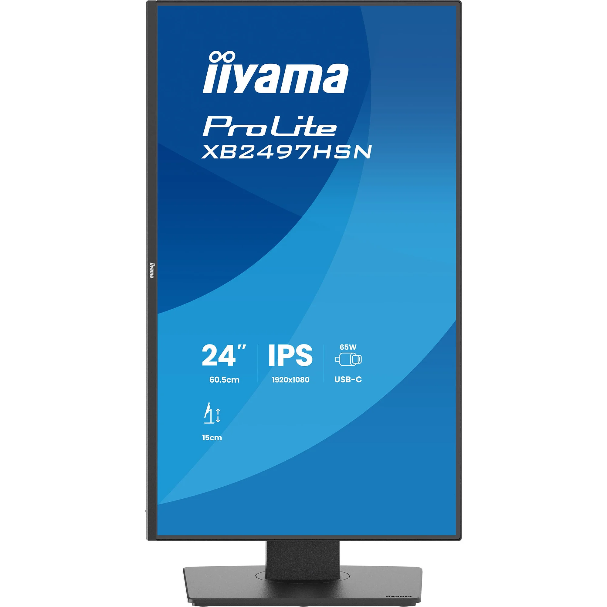 Monitor IIYAMA XB2497HSN-B1 / 23.8"/ Full HD IPS LED / 100Hz / 1ms / HDMI+USB-C+DP - Zezë - Figura 3