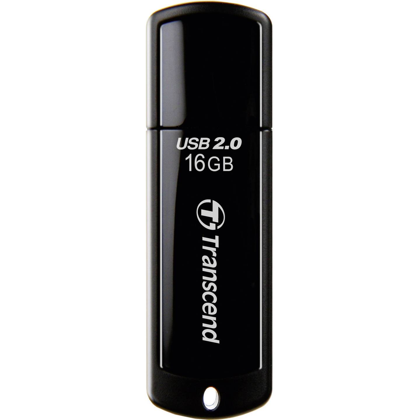 USB STICK 16GB USB 2.0 Transcend JetFlash 350, e zezë