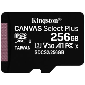 Kartë Memorie SD CARD 256GB Kingston Canvas Select Plus microSDXC 100MB/s