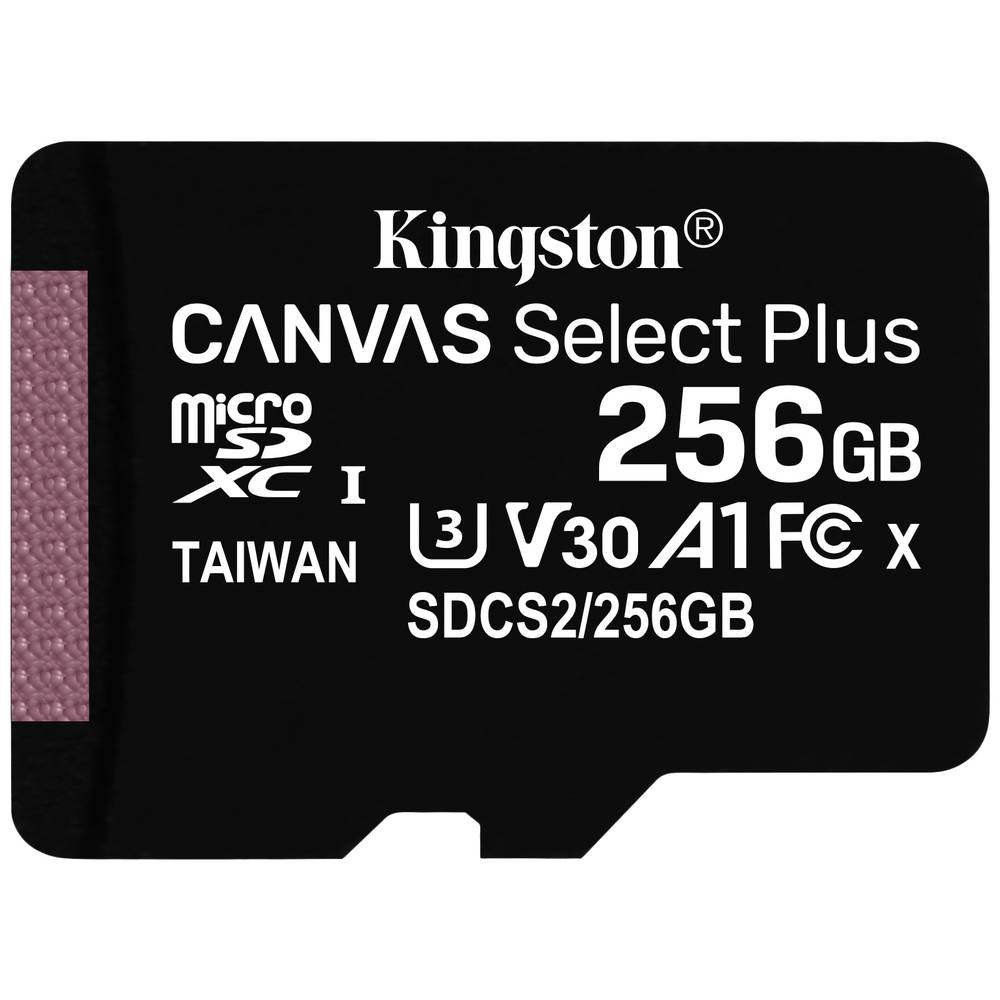 Kartë Memorie SD CARD 256GB Kingston Canvas Select Plus microSDXC 100MB/s