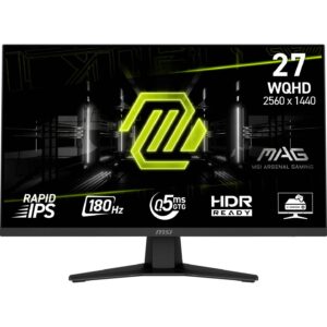 Monitor Gaming MAG 274QFDE E20 / 27"/ Quad HD IPS / 180Hz / 0.5ms / HDMI+DP - Zezë