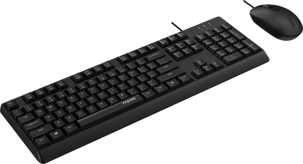 Combo (Tastierë & Maus) Rapoo NX1500 / Wired / QWERTZ / German Language - Zezë - Figura 3