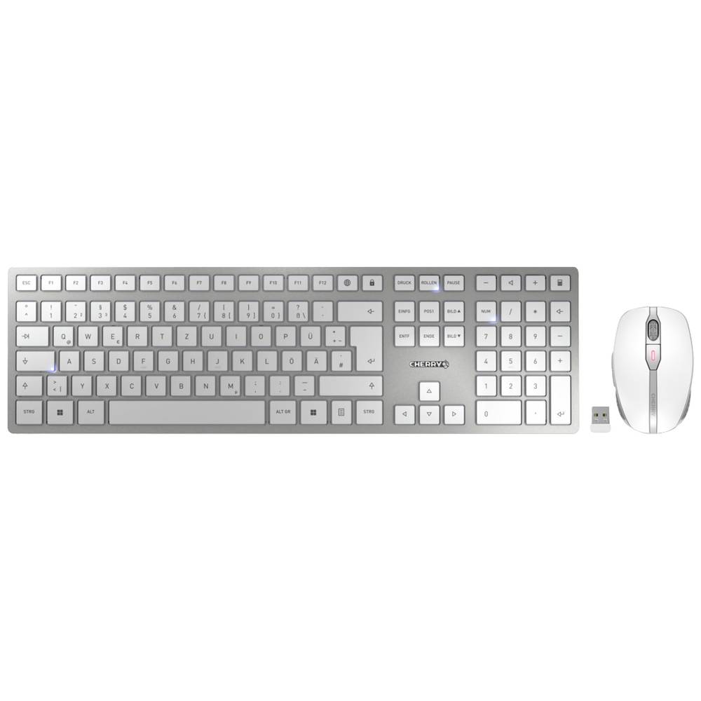 Combo (Tastierë & Maus) Cherry DW9100S – Argjendi