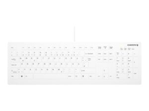 Tastierë Me Kabllo Active Key AK-C8112 Keyboard / Flat Design / IP68 Sealed / QWERTZ - Bardhë