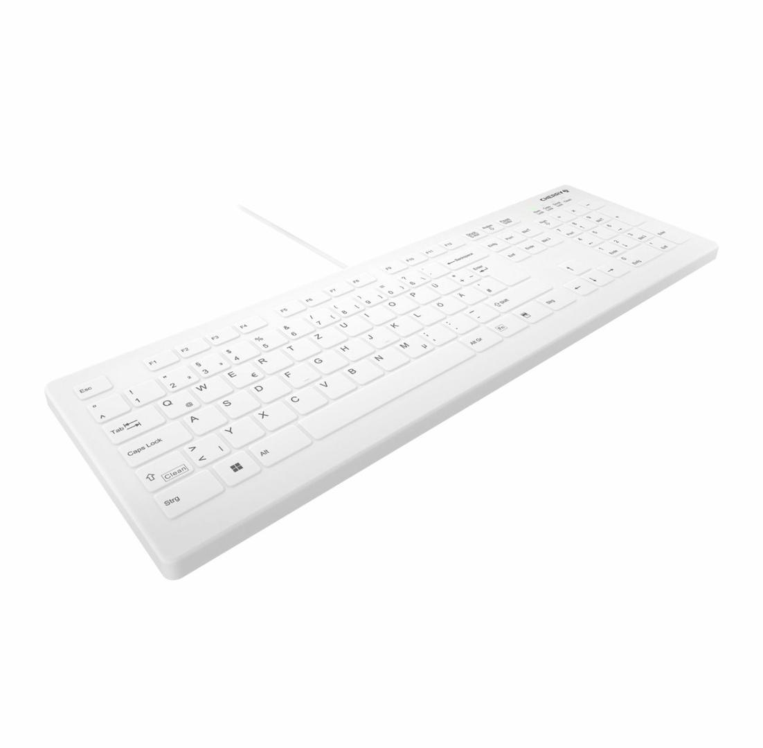 Tastierë Me Kabllo Active Key AK-C8112 Keyboard / Flat Design / IP68 Sealed / QWERTZ - Bardhë - Figura 3