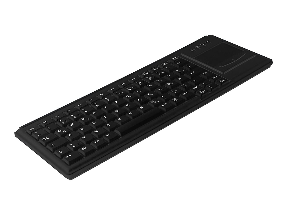 Tastierë me kabllo Contour ACTIVE KEY Industry 4.0 / Kompakte / Ultraflat / Me touchpad - Zezë - Figura 3
