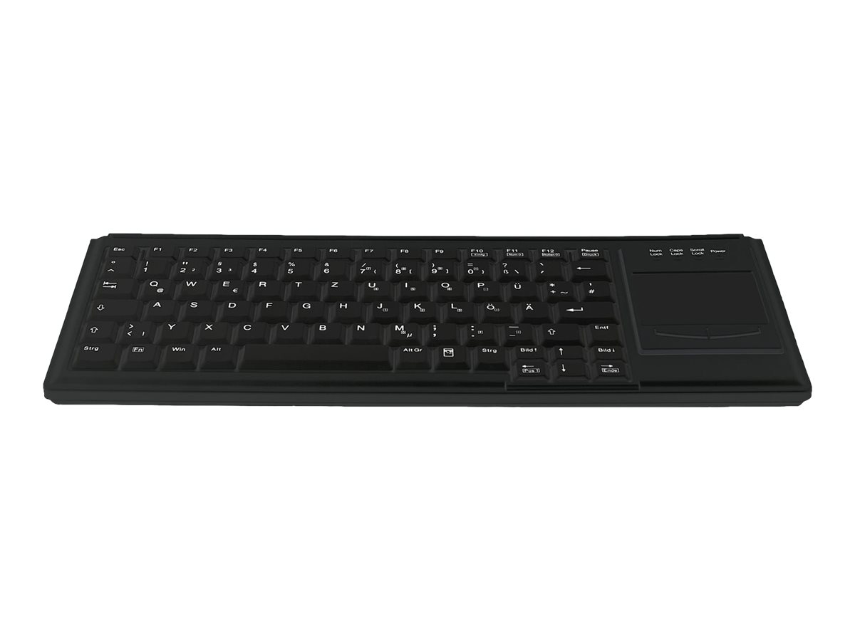Tastierë me kabllo Contour ACTIVE KEY Industry 4.0 / Kompakte / Ultraflat / Me touchpad - Zezë - Figura 2