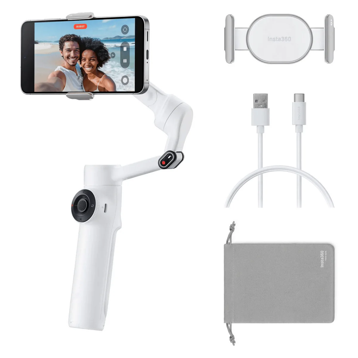 Gimbal - Stabilizues Insta360 Flow 2 Standard Bundle / Summit White