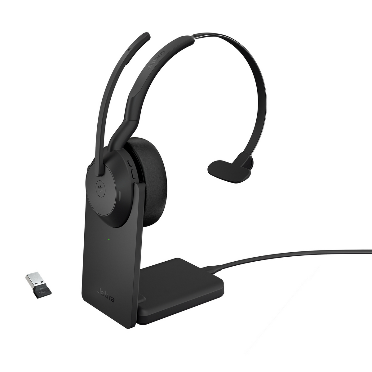 Kufje pa kabllo Jabra Evolve2 55 Link380a MS Mono with Charging Stand - Zezë