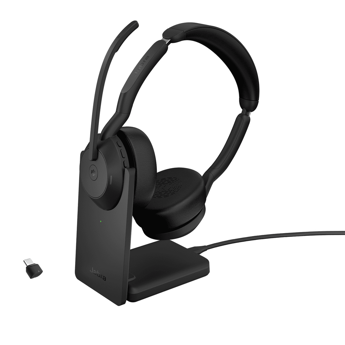 Kufje pa kabllo Jabra Evolve2 55 Link380c MS Stereo me Charging Station - Zezë