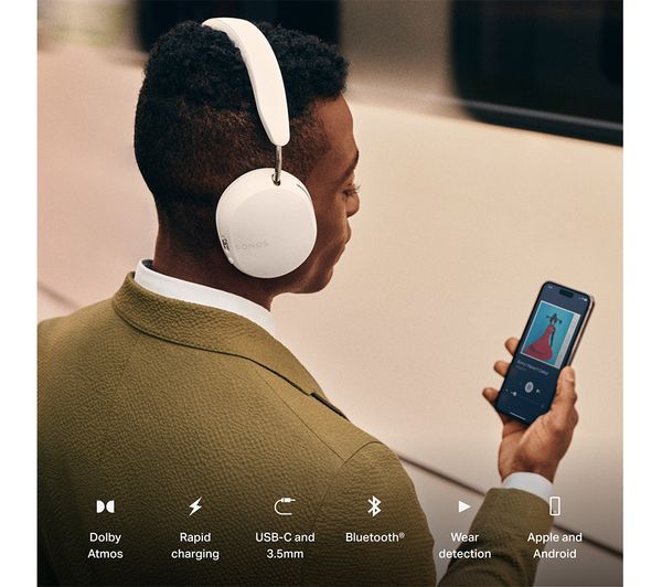 Kufje pa kabllo Sonos Ace Over-Ear Bluetooth - Bardhë - Figura 5