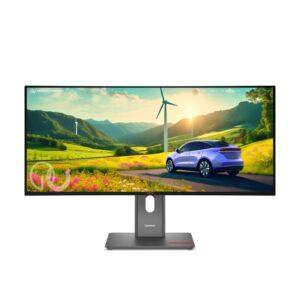 Monitor për punë Lenovo P34WD-40 / 34 " / Wide Quad HD IPS LCD / 120 Hz / 6 ms / HDMI + DisplayPort + USB-B + USB-C / Zezë
