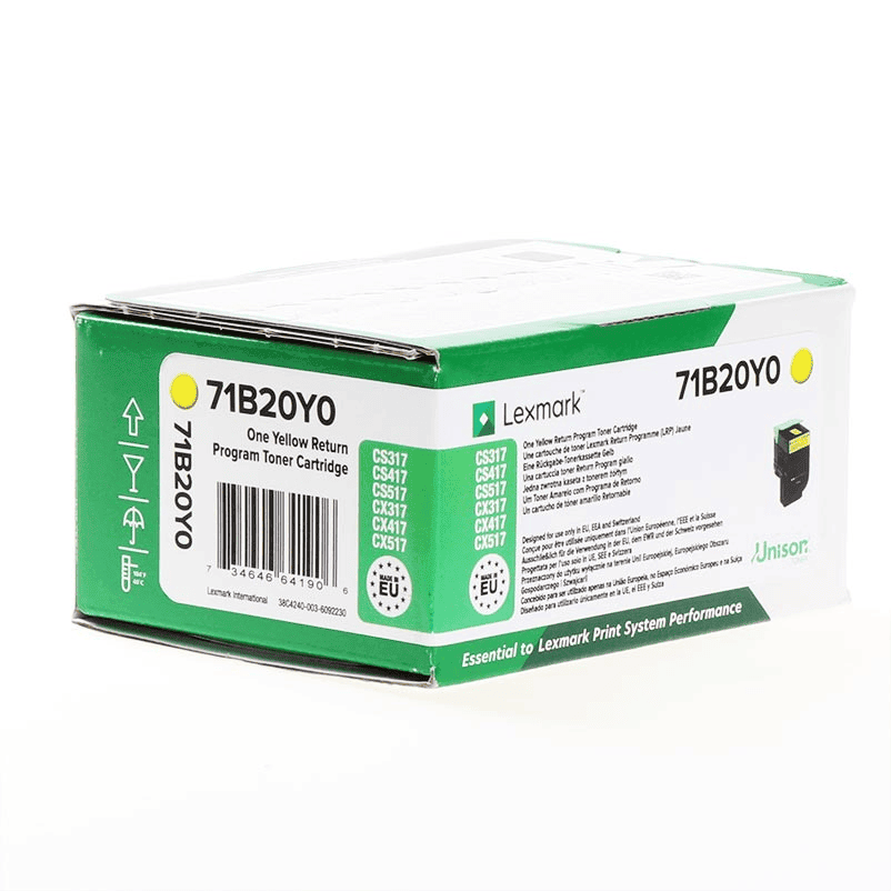 Toner Lexmark 71B20Y0 – Verdhë