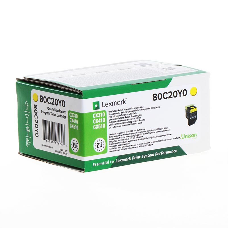 Toner Cartridge Lexmark 802Y – Verdhë