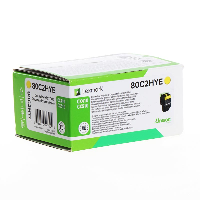 Toner Lexmark 802HY / XXL – Verdhë