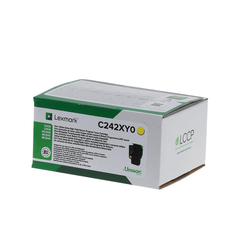 Toner Lexmark C242XY0 – Verdhë