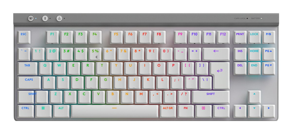 Tastierë Gaming Logitech G515 Lightspeed TKL GL Tactile / Wired & Wireless / QWERTY – Bardhë - Figura 2