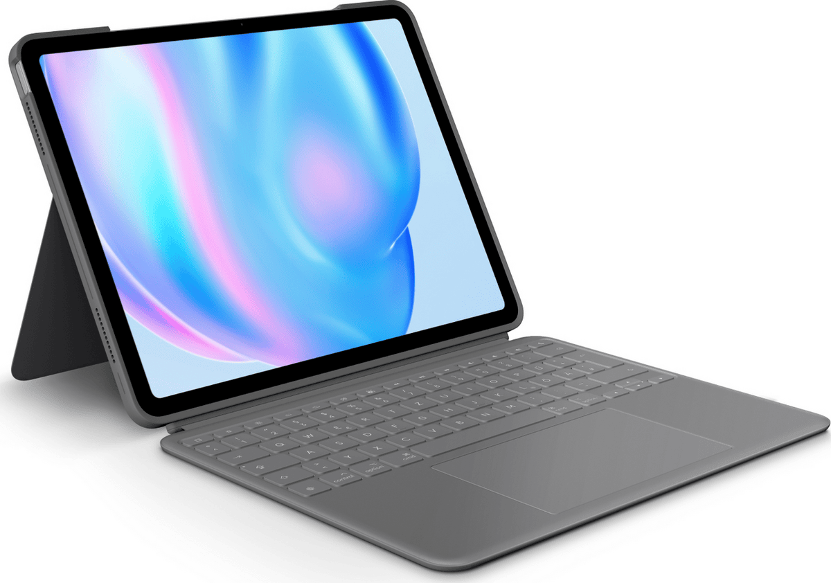 Aksesorë për tablet Logitech Combo Touch for iPad Air / 920-012611 – Gri