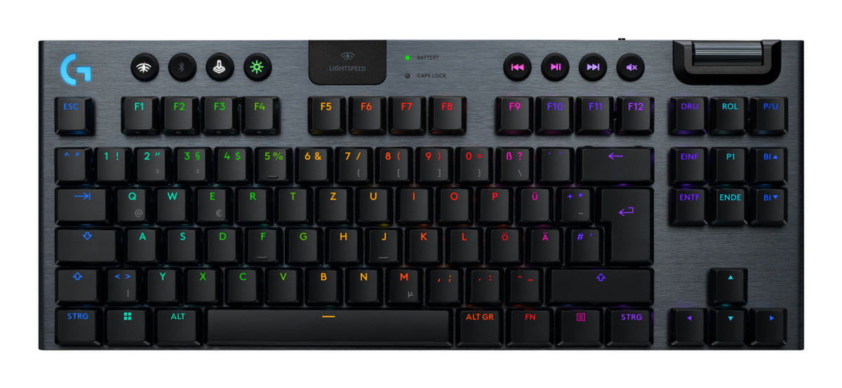Tastierë Gaming Logitech G915 X Lightspeed TKL Wireless / QWERTZ / German Language – Zezë
