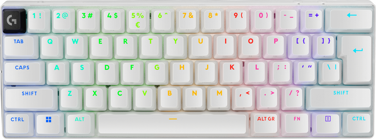 Tastierë Gaming Logitech G Pro X 60 / Wireless / QWERTY – Bardhë