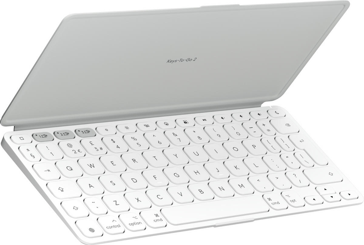 Tastierë pa kabllo Logitech Keys-To-Go 2 for iPad / QWERTY – Pale Grey