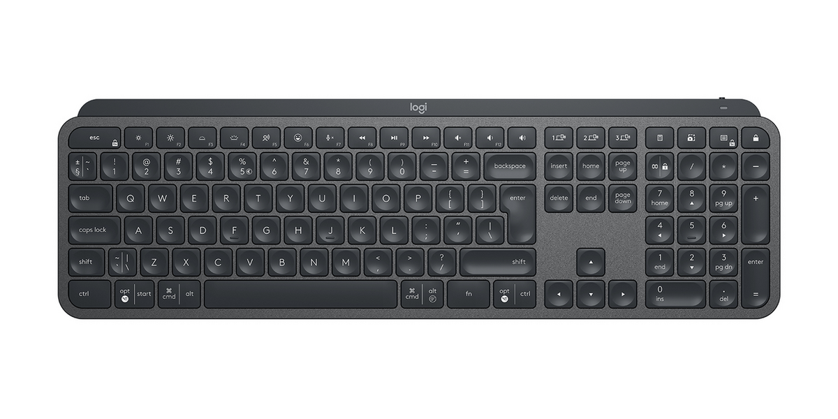Tastierë pa Kabllo Logitech MX Keys / QWERTY – Zezë