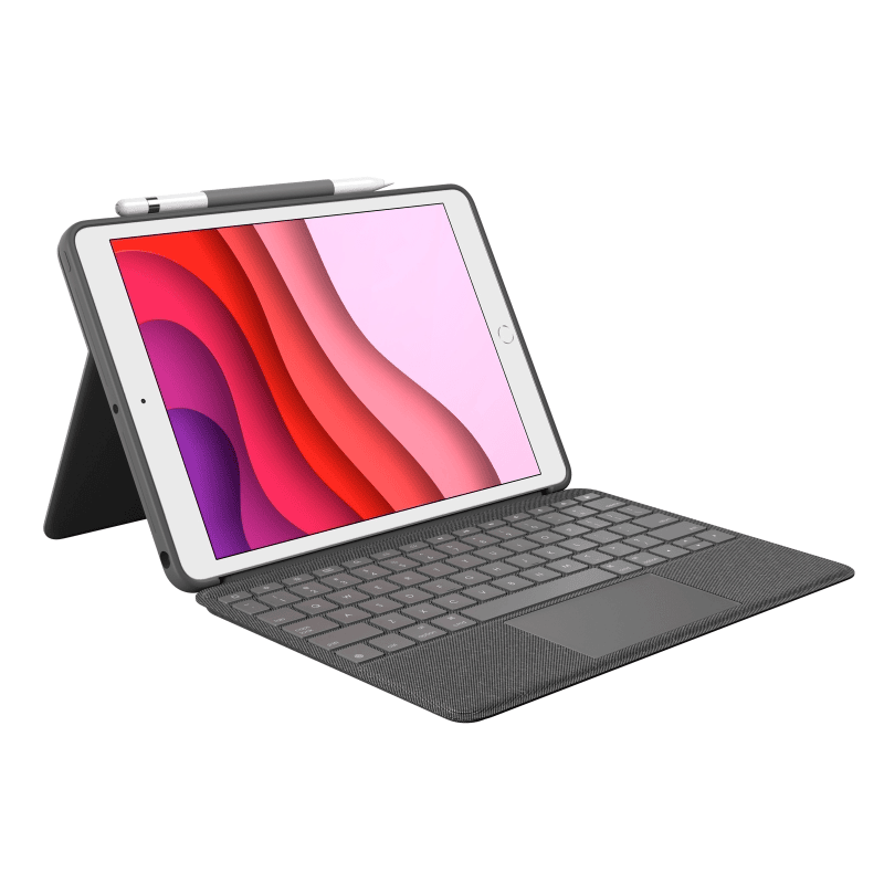 Aksesorë Logitech Case and Keyboard Combo Touch for iPad - Gri