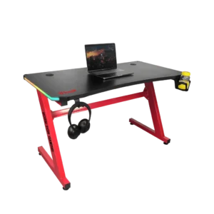 Tavolinë Gaming MARVO DE-08 / 110 x 60 x 74 cm  - Zezë/Kuqe