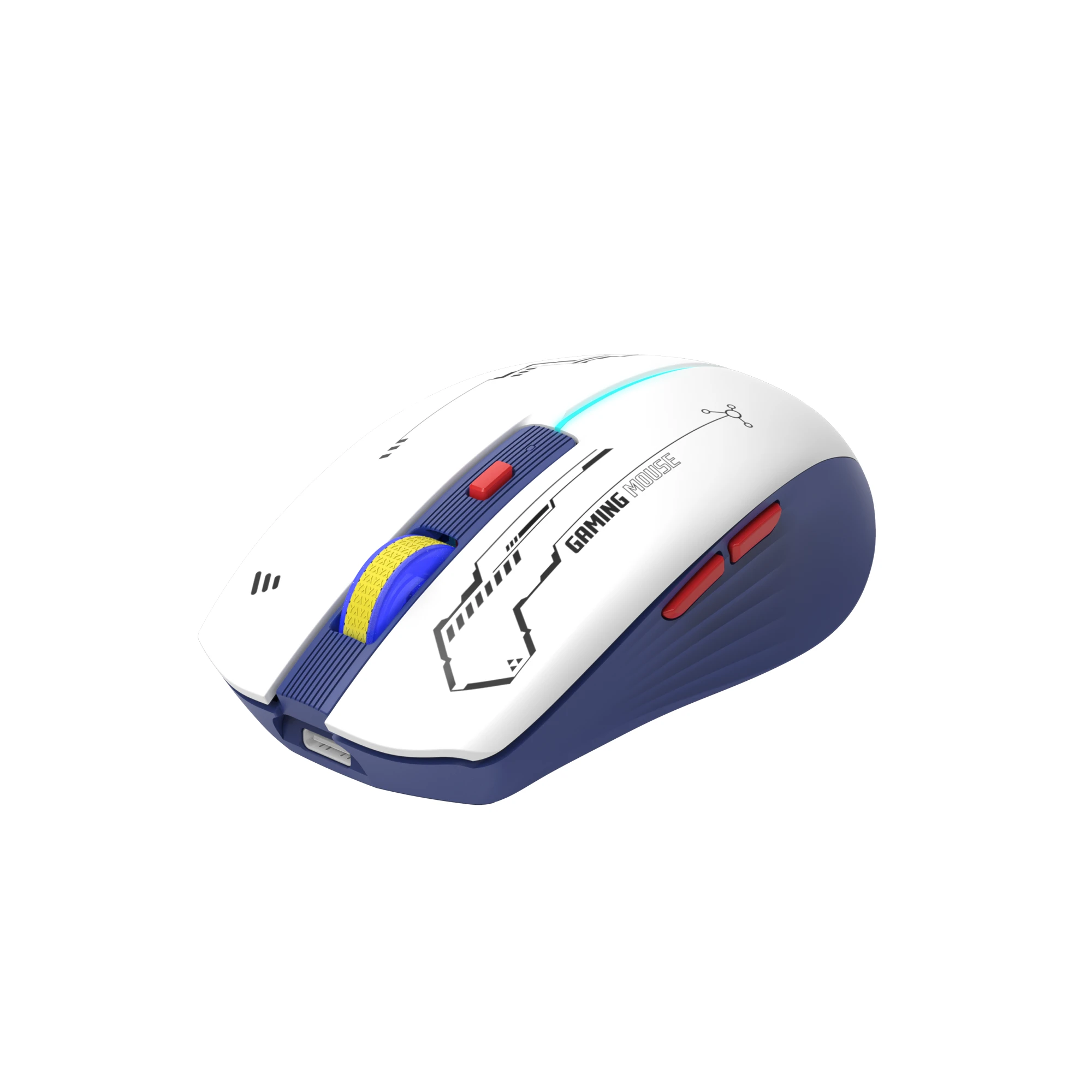 Maus Gaming Marvo M796W Wireless - Bardhë - Figura 2