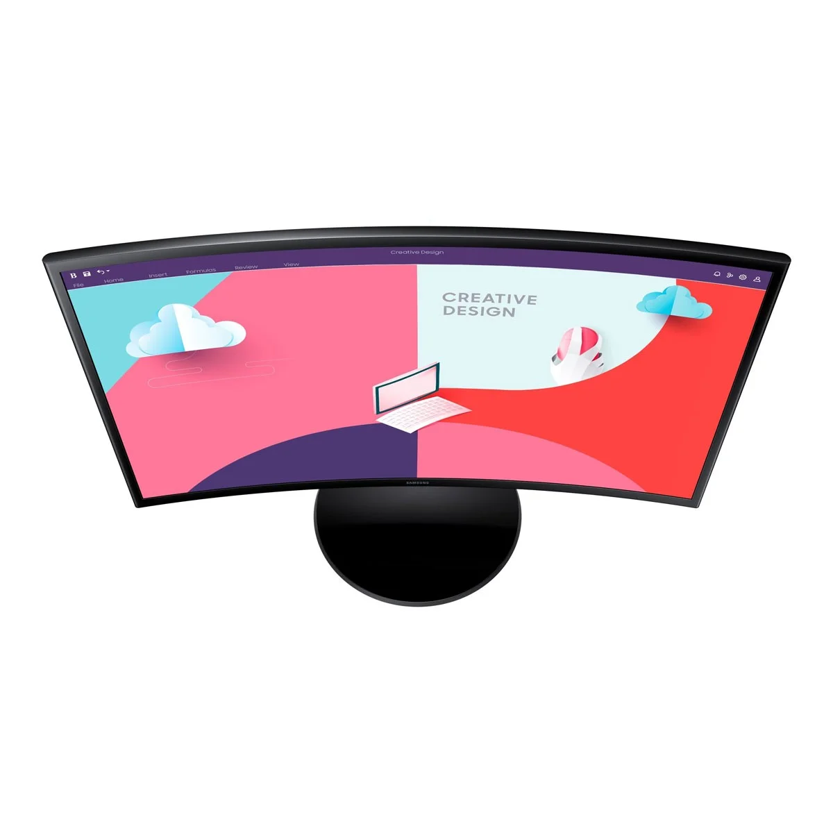 Monitor Samsung S24C364EAU / LS24C364EAUXEN / 24"/ Full HD VA / 75Hz / 4ms / Curved / HDMI+VGA - Zezë - Figura 4