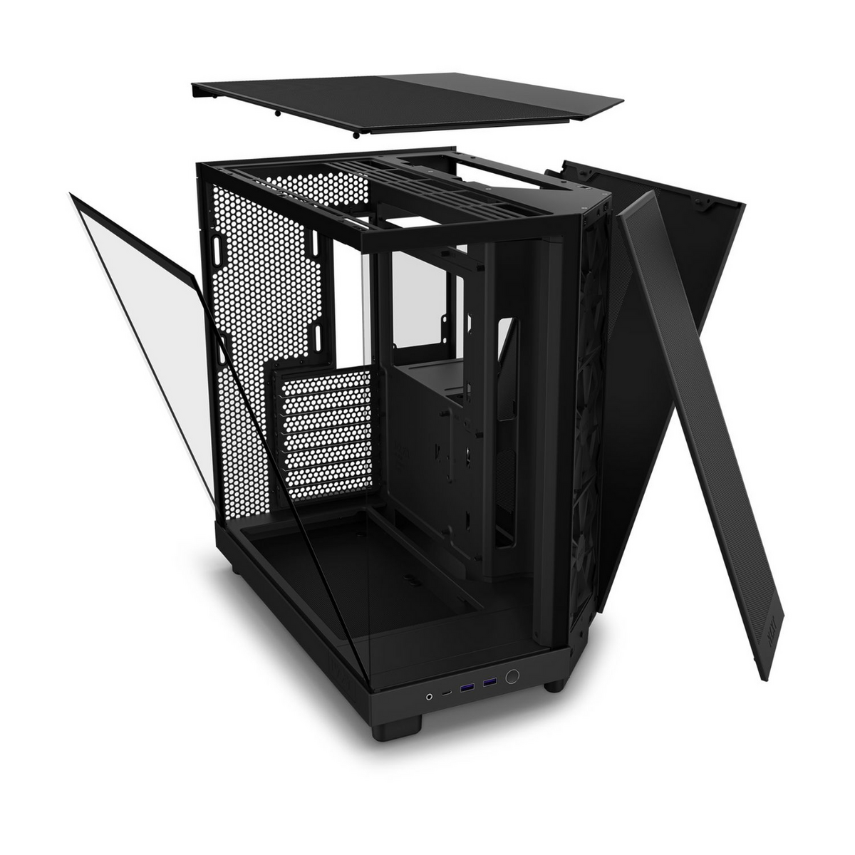 Kasë PC NZXT H6 Flow / CC-H61FB-01 - Zezë - Figura 5