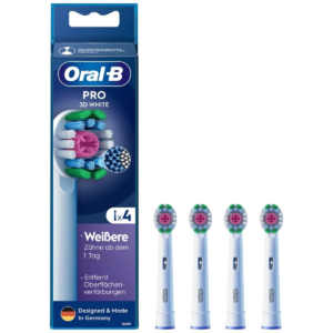 Kokë furçash zëvendësuese Oral‑B Sonic Pro 3D / 860960 / 4‑Pack – Bardhë