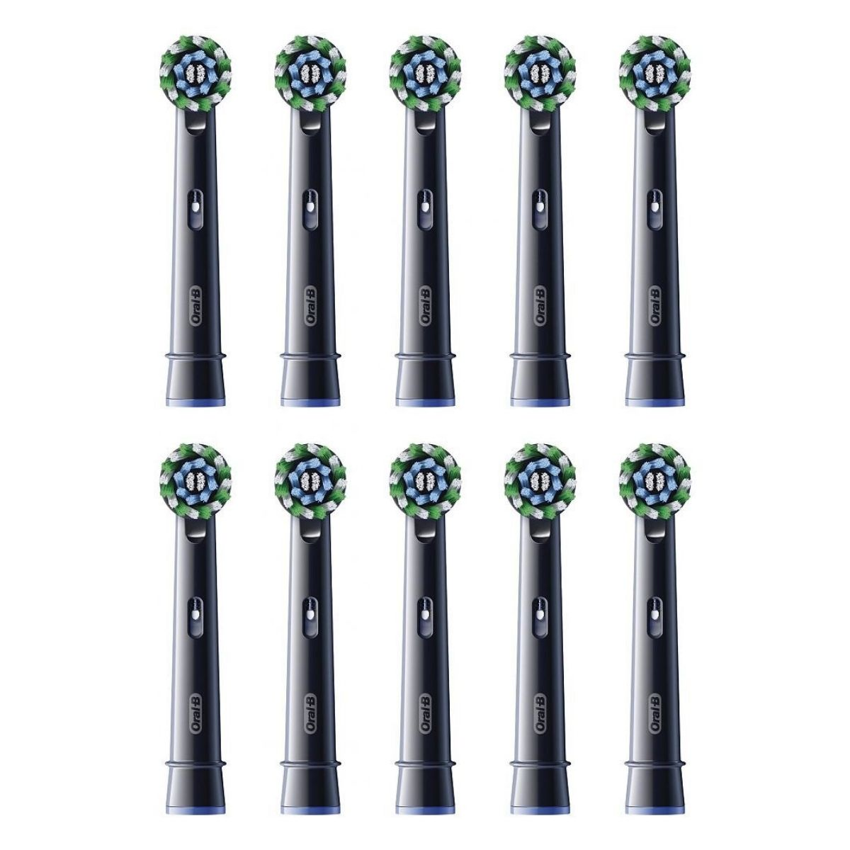 Kokë furçash zëvendësuese Oral-B Cross / 8006540861981 / 10-Pack – Zezë