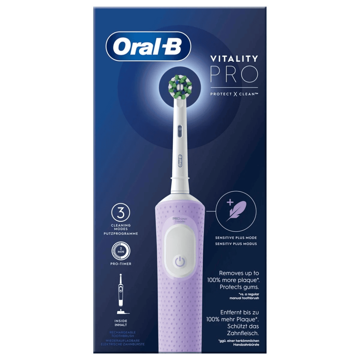 Furçë Dhëmbësh Elektrike Oral-B Vitality Pro - Vjollcë