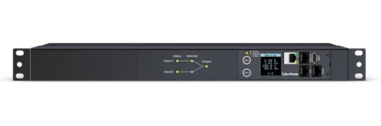 Inventer CyberPower PDU44005 /  Switched ATS PDU /  200-240V / 20A / LCD / SNMP Network Interface and Switchable Outlets