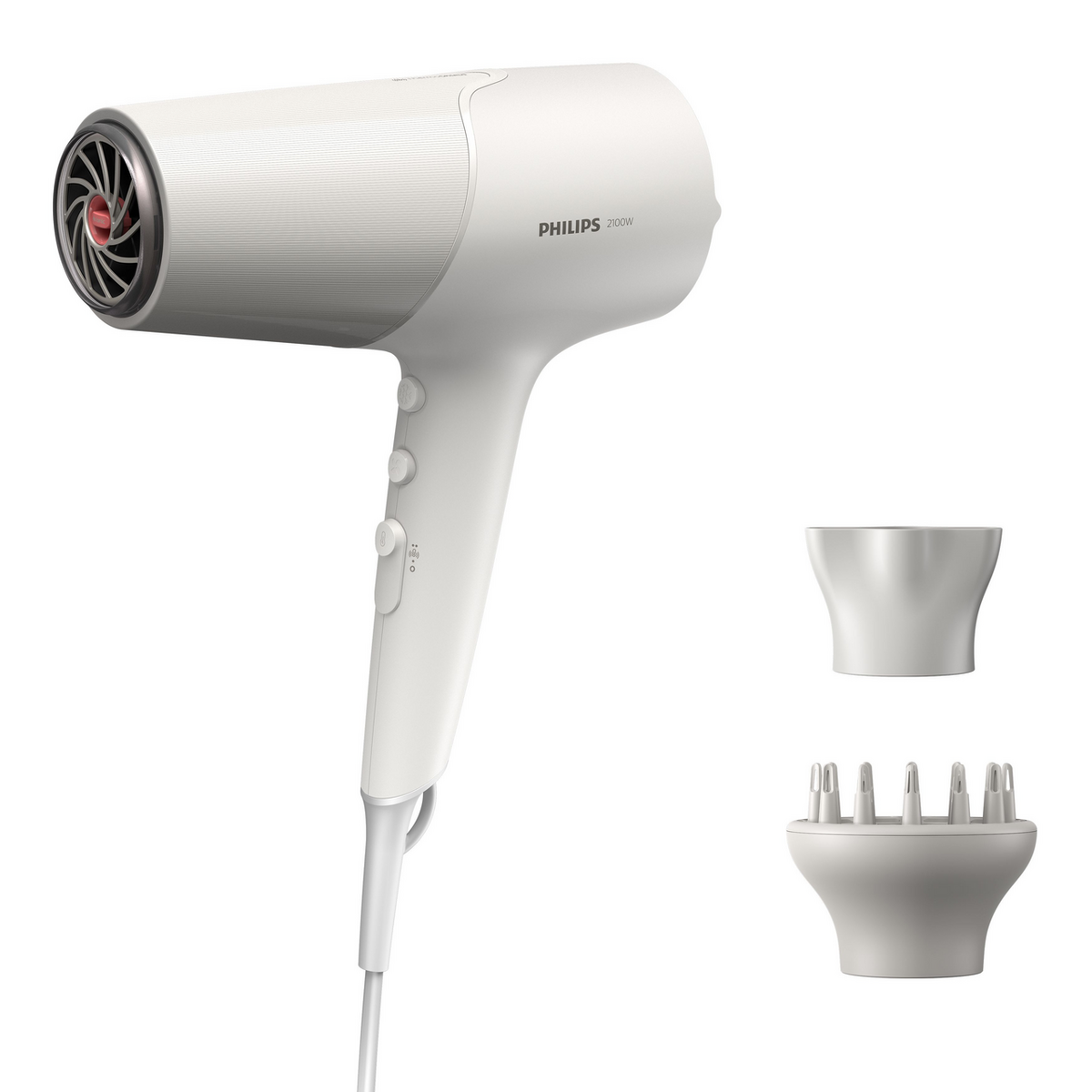 Tharese te Flokve Philips Hair Dryer 5000 Series / (BHD501/20) – Bardhë
